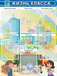 Стенд "Жизнь класса" Вариант 2 - fgospostavki.ru - Белово