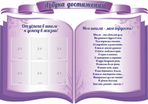 Стенд "Азбука достижений" (резной стенд из 3-х частей) - fgospostavki.ru - Белово