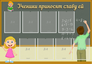 Стенд "Ученики приносят славу ей" - fgospostavki.ru - Белово