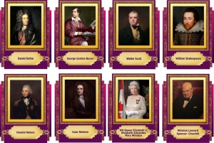 Стенд "Портреты великих британцев" - fgospostavki.ru - Белово