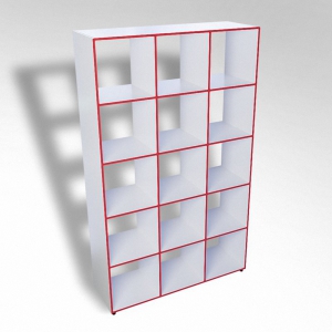 Шкаф открытый многосекционный ТР15 ЛДСП  - fgospostavki.ru - Белово