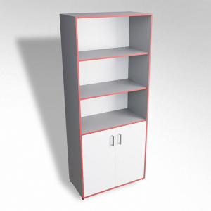 Шкаф широкий открытый с закрытой тумбой ТР2 ЛДСП - fgospostavki.ru - Белово