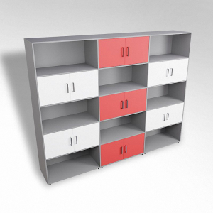 Шкаф встраиваемый закрытый с открытой полкой многосекционный ТР9 ЛДСП  - fgospostavki.ru - Белово