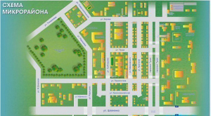 Магнитно-маркерная доска "Схема микрорайона" - fgospostavki.ru - Белово