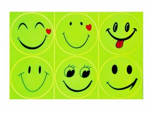 Комплект световозвращающих наклеек "Смайлики" - fgospostavki.ru - Белово