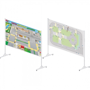 Магнитный стенд двусторонний "Азбука дорожного движения ПДД" - fgospostavki.ru - Белово