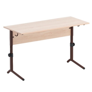 Стол ученический двухместный  регулируемый на плоскоовальной трубе - fgospostavki.ru - Белово