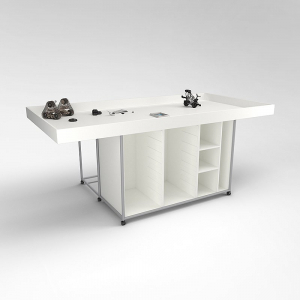 Стол для конструирования и робототехники с полками и местами хранения  - fgospostavki.ru - Белово