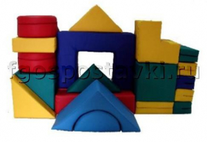 Мягкий модуль-конструктор "Стройка" (20 элементов) - fgospostavki.ru - Белово