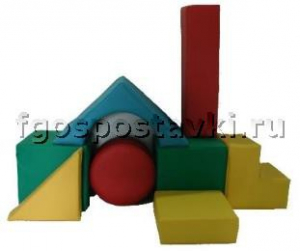 Мягкий модуль-конструктор "Стройка" (8 элементов) - fgospostavki.ru - Белово