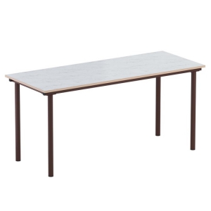 Стол обеденный 6-местный под скамейки на круглой трубе - fgospostavki.ru - Белово