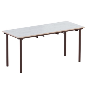 Стол обеденный 6-местный под табуретки на круглой трубе - fgospostavki.ru - Белово