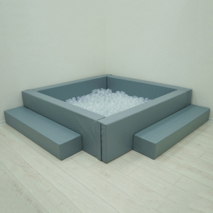 Сухой бассейн с шариками и RGB-подсветкой 190х190 см - fgospostavki.ru - Белово