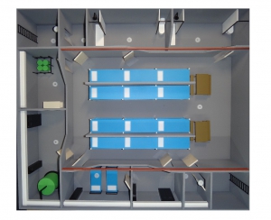 Макет "Убежище в разрезе" (встроенное убежище) - fgospostavki.ru - Белово