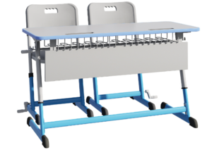 Парта NOMAD V двухместная регулируемая по высоте с антивандальной кромкой - fgospostavki.ru - Белово