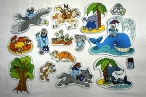 Дидактический набор навесных элементов «Сказка «Доктор Айболит» - fgospostavki.ru - Белово