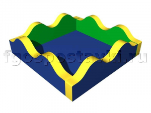 Сухой бассейн "Волна-2" с аппликацией - fgospostavki.ru - Белово