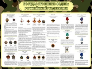 Стенд "Государственные ордена РФ" - fgospostavki.ru - Белово