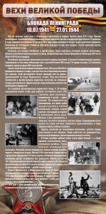 Стенд "Блокада Ленинграда" - fgospostavki.ru - Белово