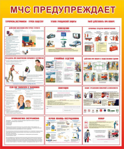 Стенд "МЧС предупреждает" - fgospostavki.ru - Белово