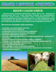 Стенд "Биология в профессии "тракторист"" - fgospostavki.ru - Белово