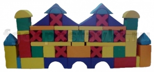 Мягкий модуль-конструктор "Замок" (52 элемента) - fgospostavki.ru - Белово