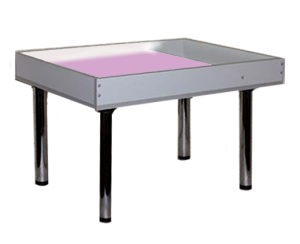 Световой столик для рисования песком напольный 80х60 сантиметров мультиколор с кармашком для песка - fgospostavki.ru - Белово