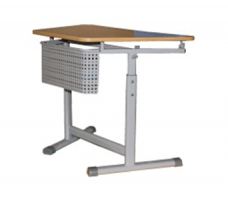 Стол ученический регулируемый трапецевидный с перфорированным экраном на плоскоовальной трубе. (1 элемент) - fgospostavki.ru - Белово