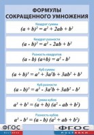 Таблица "Формулы сокращенного умножения" (винил) - fgospostavki.ru - Белово