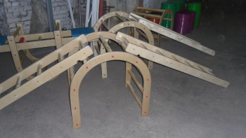 Лестница навесная с зацепами (420*2280 миллиметров, дерево) - fgospostavki.ru - Белово