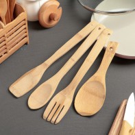 Набор кухонных принадлежностей (дерево) - fgospostavki.ru - Белово