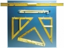 Комплект линеек для школьной доски + доска крепежная (для хранения) - fgospostavki.ru - Белово