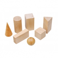 Набор "Тела геометрические" (деревянные) 14штук - fgospostavki.ru - Белово
