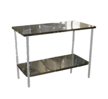 Стол на металлическом каркасе с полкой 900*1500*750(900) - fgospostavki.ru - Белово