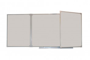 Доска магнитно-маркерная настенная трехэлементная белая полимерная (3000*1000) - fgospostavki.ru - Белово