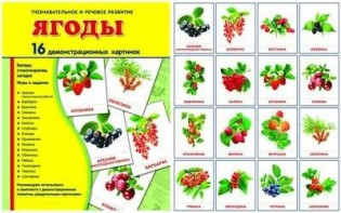 Демонстрационные карточки "Ягоды" - fgospostavki.ru - Белово