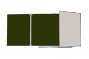 Доска аудиторная трехэлементная магнитная комбинированная эмалированная (3000*1000) - fgospostavki.ru - Белово