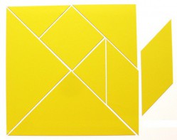 Магнитная головоломка "Танграм" (жёлтый) - fgospostavki.ru - Белово