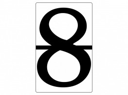 Набор магнитных карточек "Произвольный размер "8" (3 штуки) - fgospostavki.ru - Белово