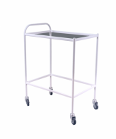 Столик процедурный передвижной металлический с двумя полками из стекла - fgospostavki.ru - Белово