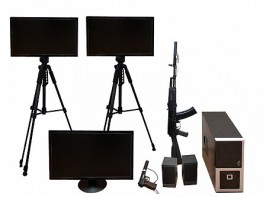 Учебно-тренировочный комплекс огневой подготовки "Стрелец-2/М" (мишень-монитор, массогабаритные макеты оружия АК и ПМ) - fgospostavki.ru - Белово