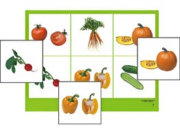 Логопедическое лото "Овощи" (4 планшета, 24 карточки, цветное, ламинированное) - fgospostavki.ru - Белово