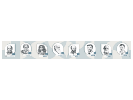 Стенд-лента "Выдающиеся ученые-биологи" - fgospostavki.ru - Белово