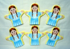 Набор рукавичек "Эмоции (девочки)" 6 штук - fgospostavki.ru - Белово