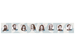 Стенд-лента "Выдающиеся деятели математики" - fgospostavki.ru - Белово