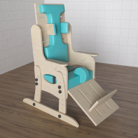 Стул для ребенка с ОВЗ с регулируемой подножкой «Адаптация» №2 - fgospostavki.ru - Белово