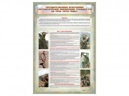 Стенд "Государственная программа "Патриотическое воспитание граждан РФ на 2016-2020 годы." - fgospostavki.ru - Белово