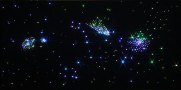 Настенный фиброоптический ковер "Млечный путь" 200х100, 300 точек - fgospostavki.ru - Белово