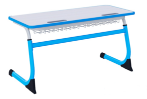 Парта SMARTY двухместная регулируемая по высоте с антивандальной кромкой - fgospostavki.ru - Белово