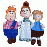 Набор перчаточных кукол "Карлсон, который живет на крыше" - fgospostavki.ru - Белово